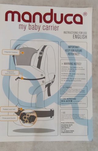 Mochila Portabebés Manduca Marrón