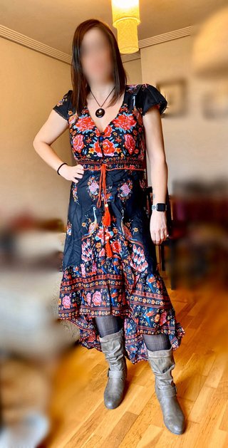 VESTIDO VINTAGE - VARIAS TALLAS - NUEVO
