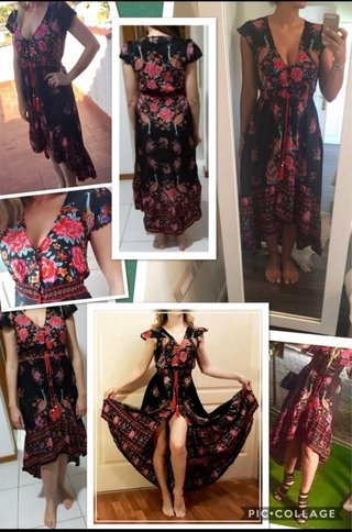 VESTIDO VINTAGE - VARIAS TALLAS - NUEVO