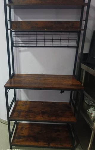 Mesa de acero inoxidable con estante