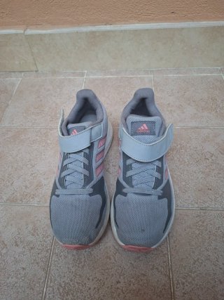 Scarpe Adidas Bambino Grigie Rosa 33