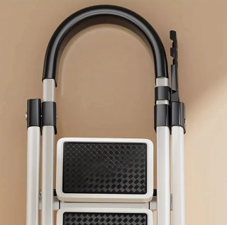 1 UD Escalera Plegable Blanca 3 Peldaños
