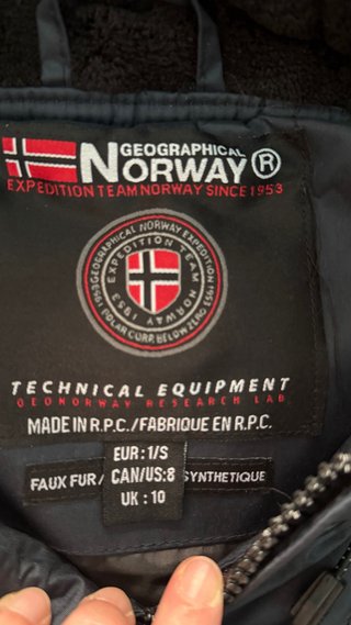 Parka Geographical Norway Niño Azul XS