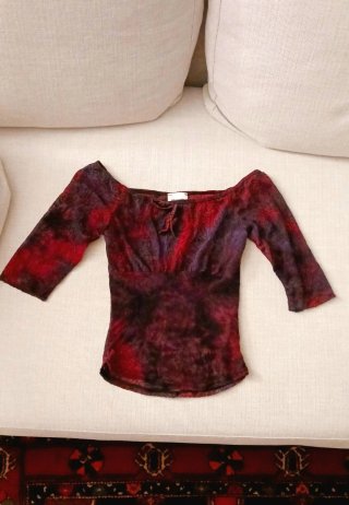 Top vintage Pimkie mesh grunge Tg S