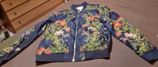 Chaqueta Springfield floral azul talla S