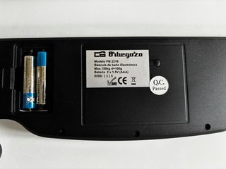 Báscula de baño Orbegozo PB-2216