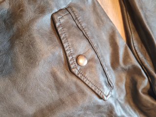 Cazadora imitación cuero gris hombre