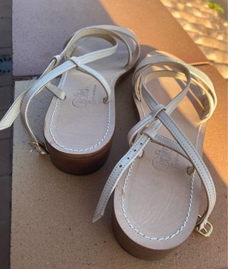 Sandalias artesanales de piel Ciro Ricci italiana