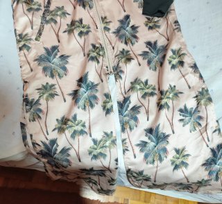 Vestido largo Adidas estampado palmeras