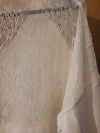 Jersey Morgan encaje blanco talla L