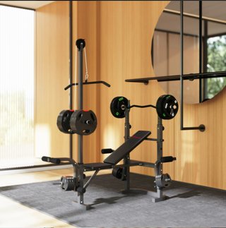 Banco de musculación multifunción Con pesas