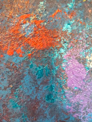 Cuadro abstracto texturizado acrílico
