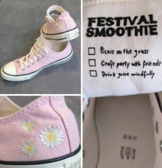 Converse Rosa Floral Talla 40