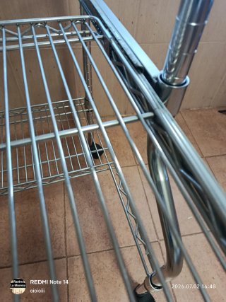 Scaffalatura metallica professionale con ruote