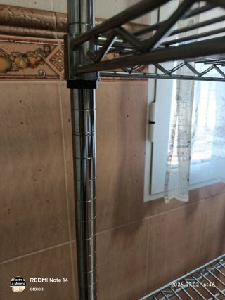 Scaffalatura metallica professionale con ruote
