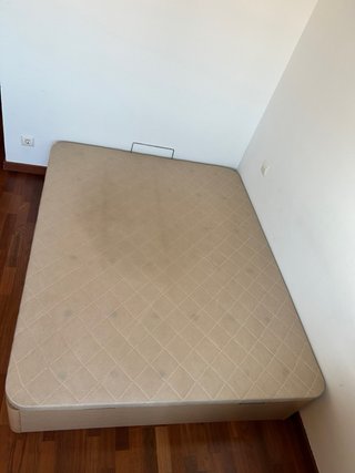 Canapé abatible madera y tela