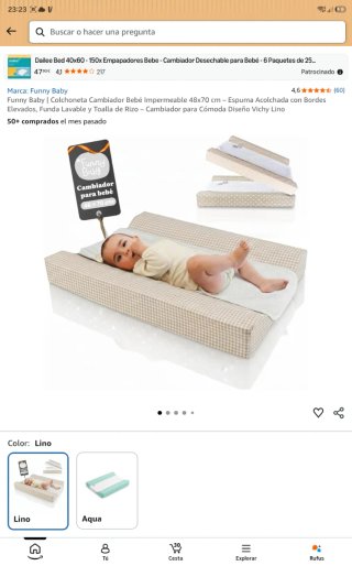 Colchoneta cambiador cómoda