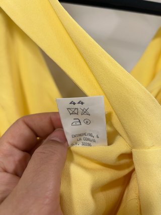 Vestido Amarillo Roberto Verino Talla 44