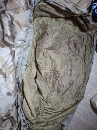 Saco dormir Ejército del Aire árido pixelado