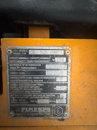 Carretilla elevadora Pimespo