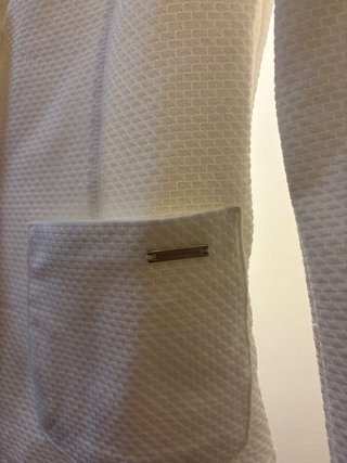 Blazer blanco entallado