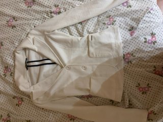 Blazer blanco entallado
