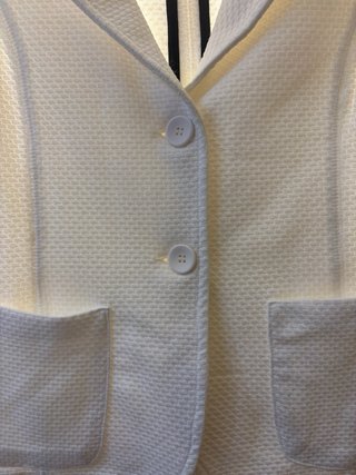 Blazer blanco entallado