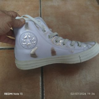 Converse Mujer Talla 38 Blanco Dorado