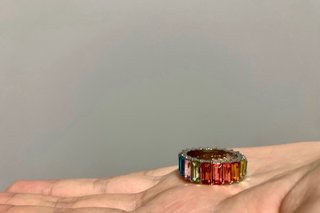 Lote Anillos Estilo Swarovski Multicolor