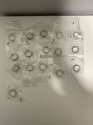 Lote Anillos Estilo Swarovski Multicolor