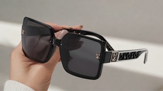 Gafas de sol Louis Vuitton negras y doradas
