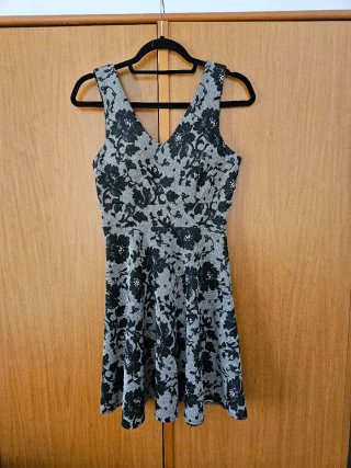 Vestito elegante  nero/grigio taglia S