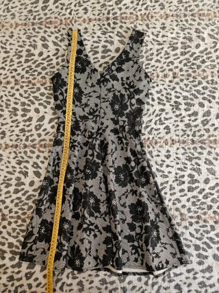 Vestito elegante  nero/grigio taglia S