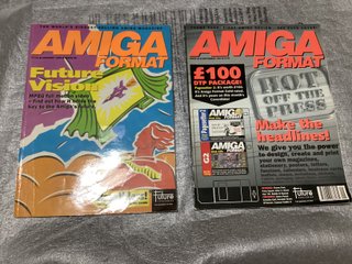 Lote de doce revistas Amiga Format