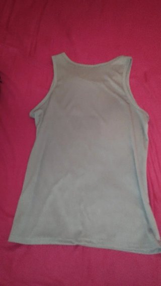 Camiseta de tirantes beige