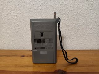 Radio Portátil Sanyo Plata y Negro