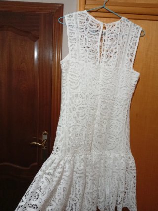 Vestido blanco de encaje