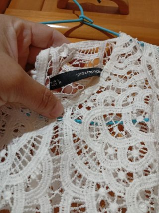 Vestido blanco de encaje