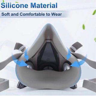 Máscara de protección con gafas y filtros