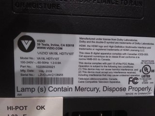 Televisor VIZIO 19 VA19L HDTV10T
