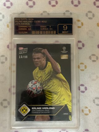 Erling Haaland 13/99 Topps Now Mint 9
