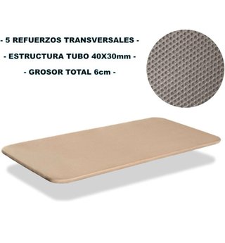 Base tapizada 1,35x1,80 Beige