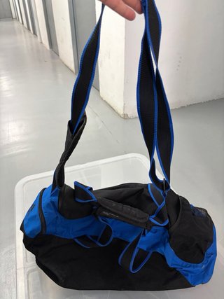 Mochila Adidas Gimnasio Azul y Negra
