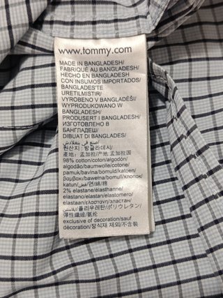 Camisa Tommy Hilfiger Cuadros Slim Fit XL