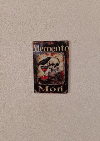 Póster Metal Memento Mori 20x30 cm