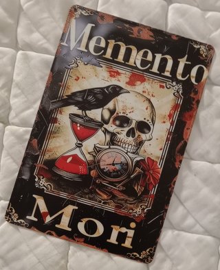 Póster Metal Memento Mori 20x30 cm