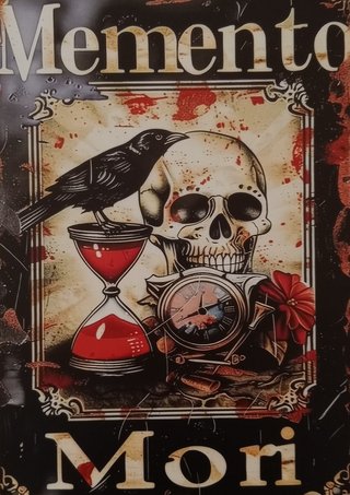 Póster Metal Memento Mori 20x30 cm