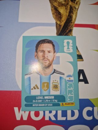 Cromo Messi Mundial 2026 Panini