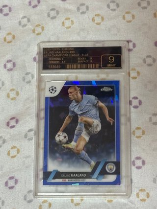 2023 Topps Chrome Erling Haaland #99 Mint 9