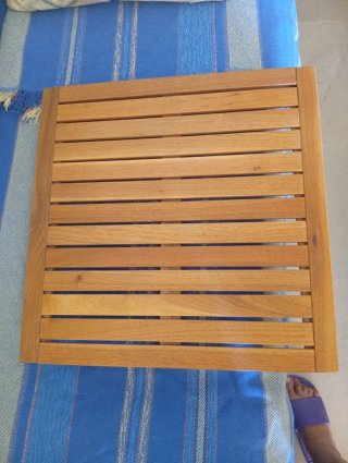 Tarima madera antideslizante Ikea